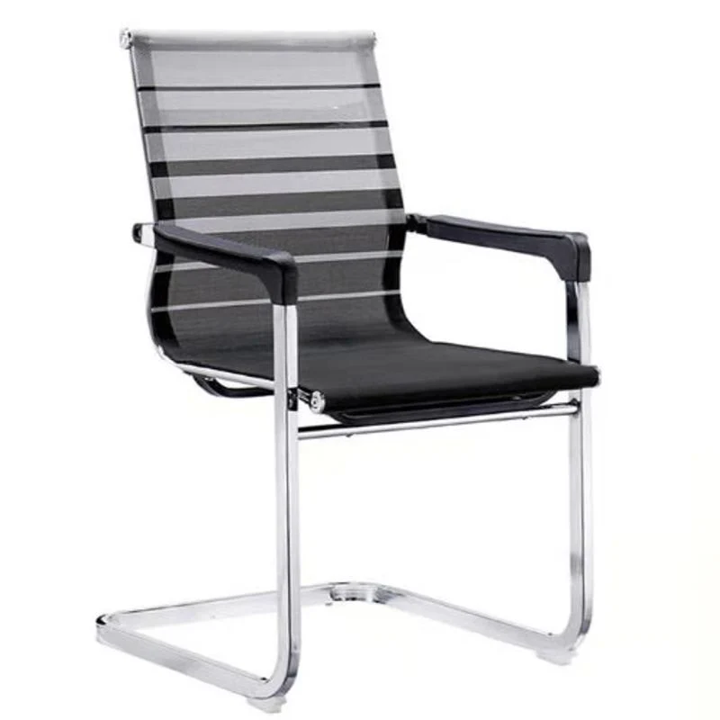 Chaise de bureau d'ordinateur rembourrée avec structure en métal, chaise de bureau ergonomique contemporaine Clearhalo