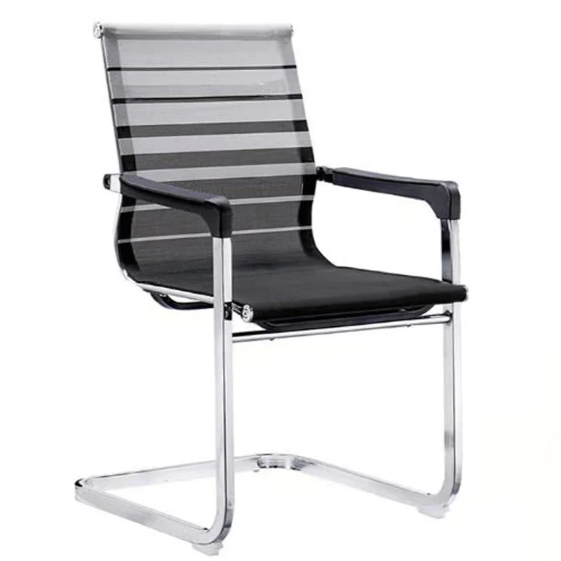 Chaise de bureau d'ordinateur rembourrée avec structure en métal, chaise de bureau ergonomique contemporaine Clearhalo