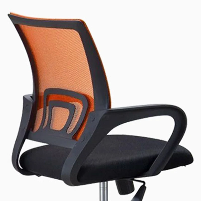 Chaise de bureau à dossier moyen avec coussin en éponge, bras fixe, pieds en métal Clearhalo