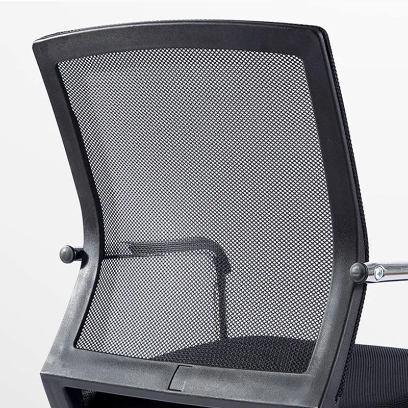 Chaise de bureau à dossier moyen, cadre en plastique, avec base luge Clearhalo
