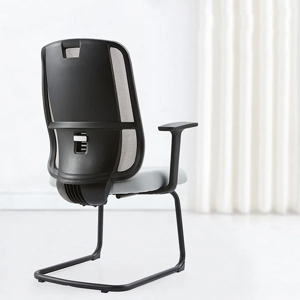 Chaise de bureau à dossier moyen Chaise de bureau contemporaine à soutien lombaire Clearhalo