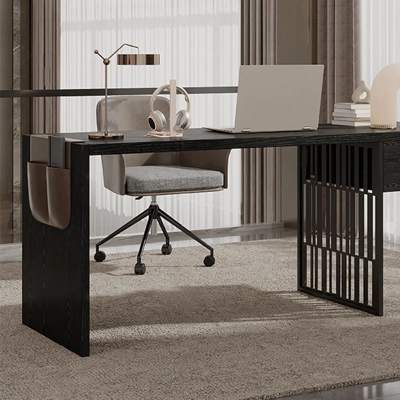 Chaise de bureau à dossier moyen, chaise de travail pivotante contemporaine Clearhalo