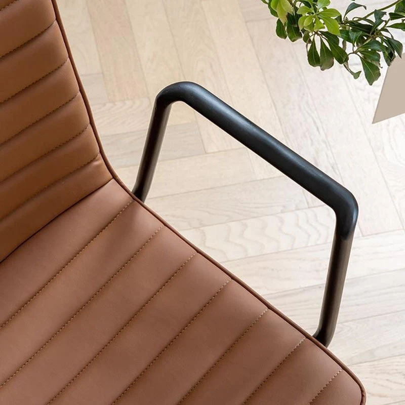 Chaise de bureau à dossier moyen, hauteur de siège réglable, chaise de bureau contemporaine Clearhalo