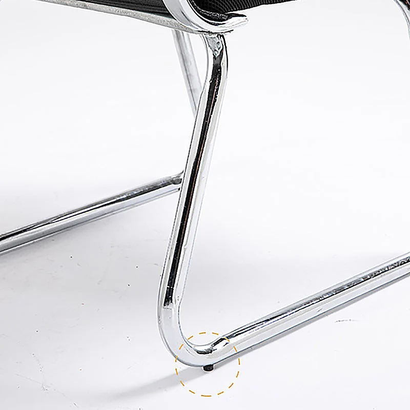 Chaise de bureau à dossier moyen en maille avec accoudoir fixe et base luge Clearhalo