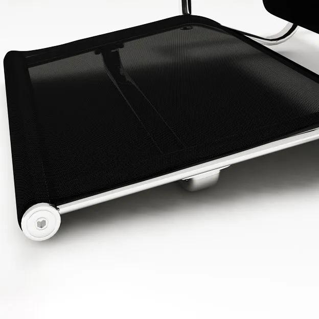 Chaise de bureau à dossier moyen/haut, fauteuil fixe avec coussin en tissu éponge Clearhalo