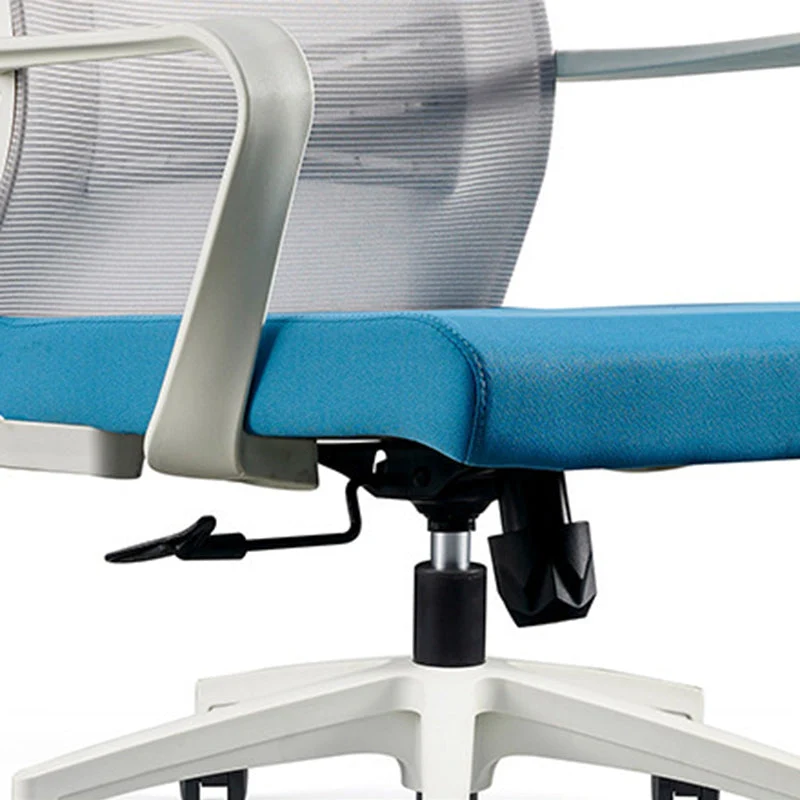 Chaise de bureau ergonomique à bras fixes, moderne et sans détresse, avec roulettes Clearhalo