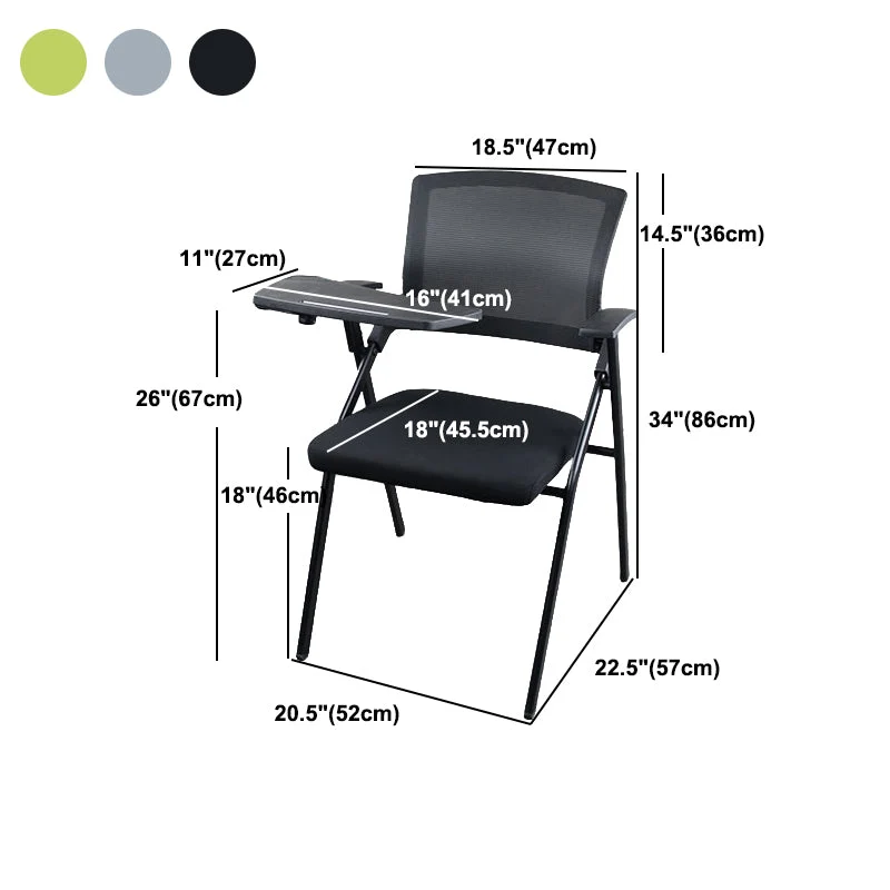 Chaise de bureau ergonomique contemporaine de chaise de conférence de dossier de mi de maille Clearhalo
