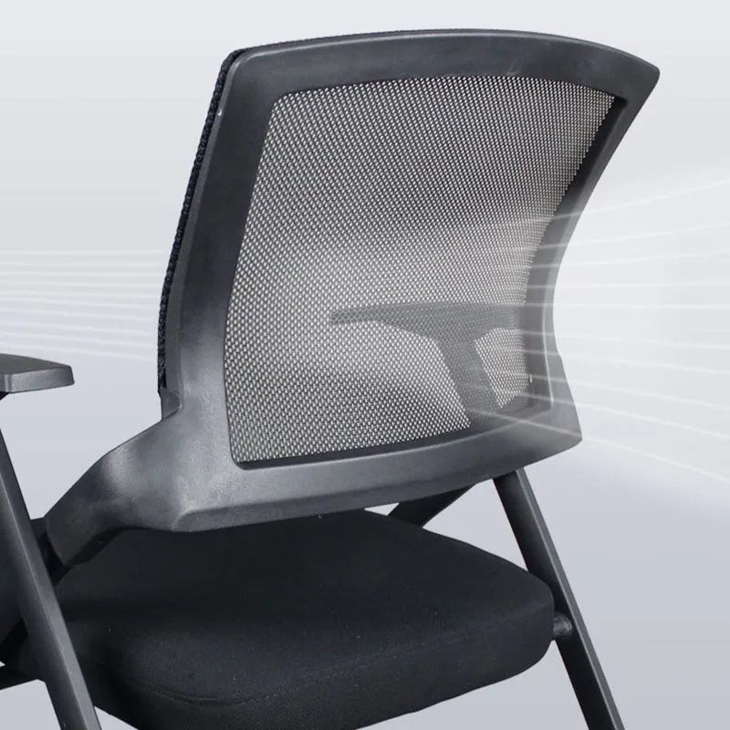 Chaise de bureau ergonomique contemporaine de chaise de conférence de dossier de mi de maille Clearhalo