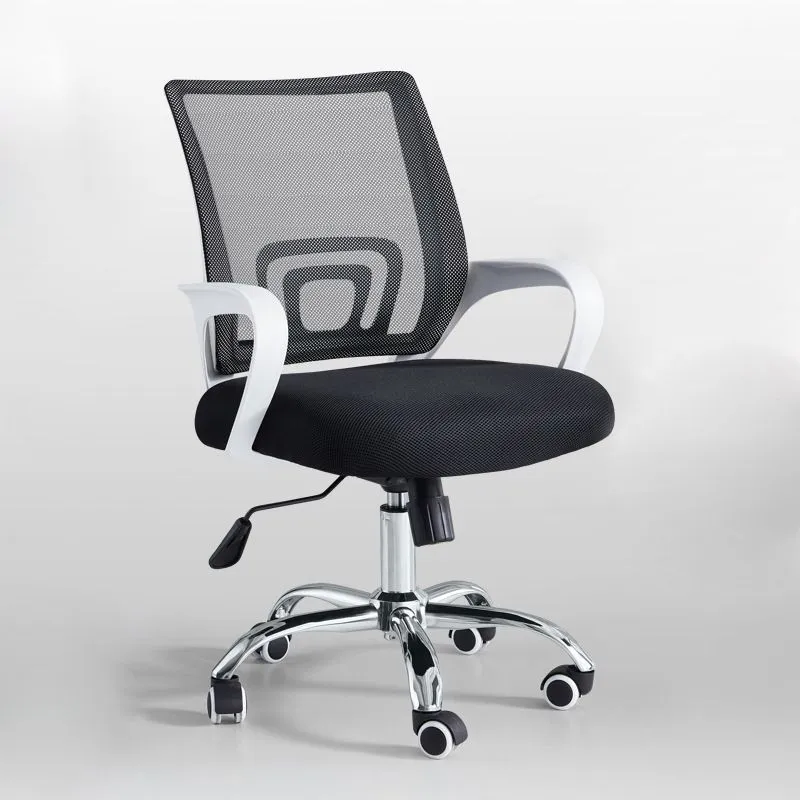 Chaise de bureau ergonomique en maille, chaise contemporaine à accoudoirs fixes avec roulettes Clearhalo