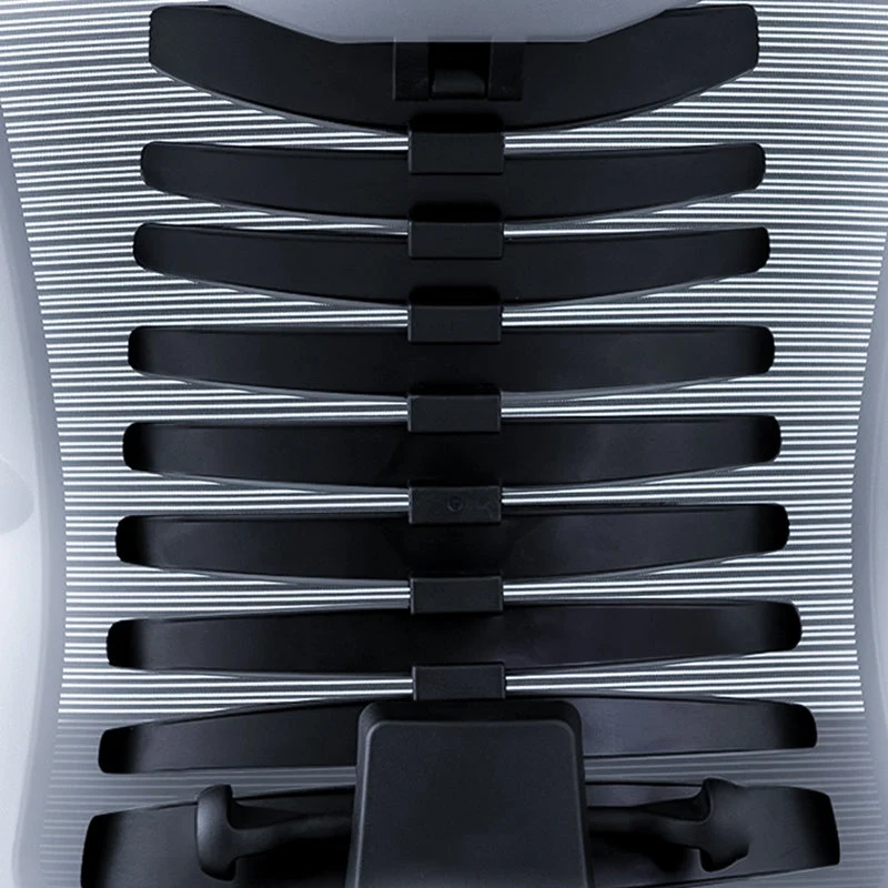Chaise de bureau ergonomique en maille, chaise de travail en lin à dossier haut avec roulettes Clearhalo