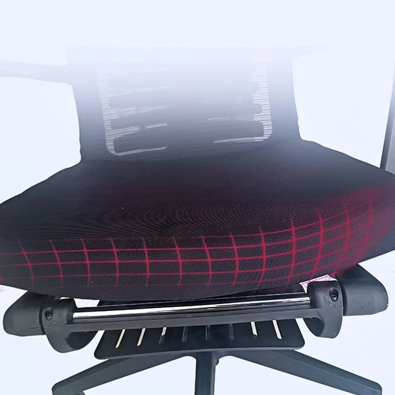 Chaise de bureau ergonomique en maille, chaise de travail en lin à dossier haut avec roulettes Clearhalo