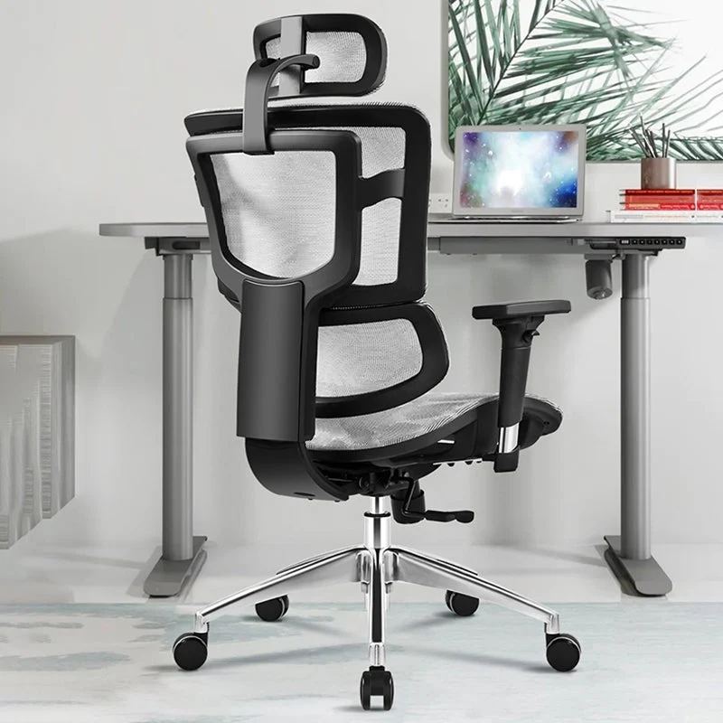 Chaise de bureau ergonomique moderne à bras amovibles avec dossier respirant Clearhalo