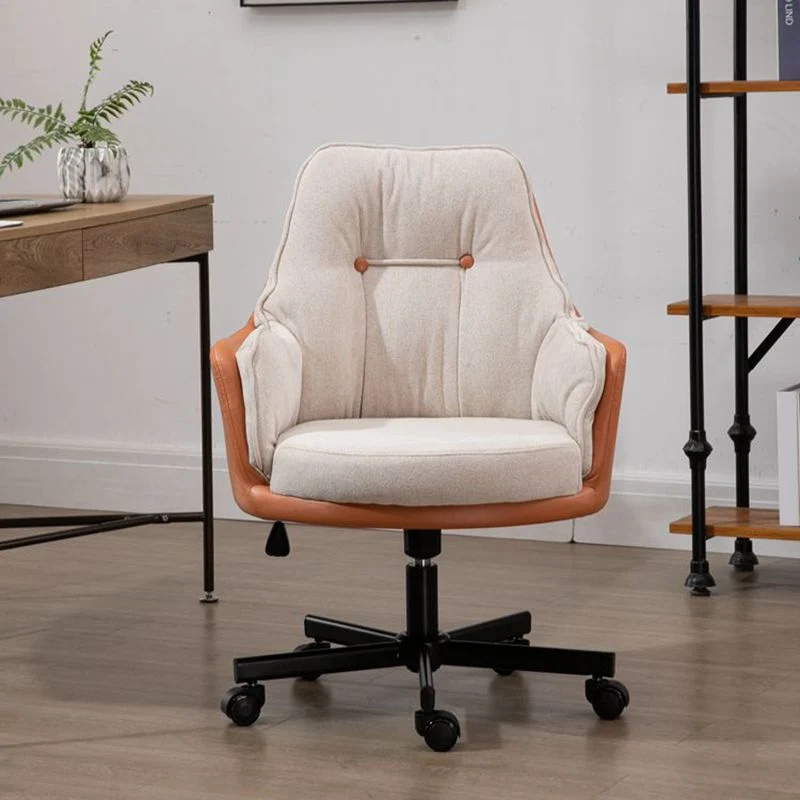 Chaise de bureau ergonomique sans accoudoirs, pour chambre à coucher et maison Clearhalo