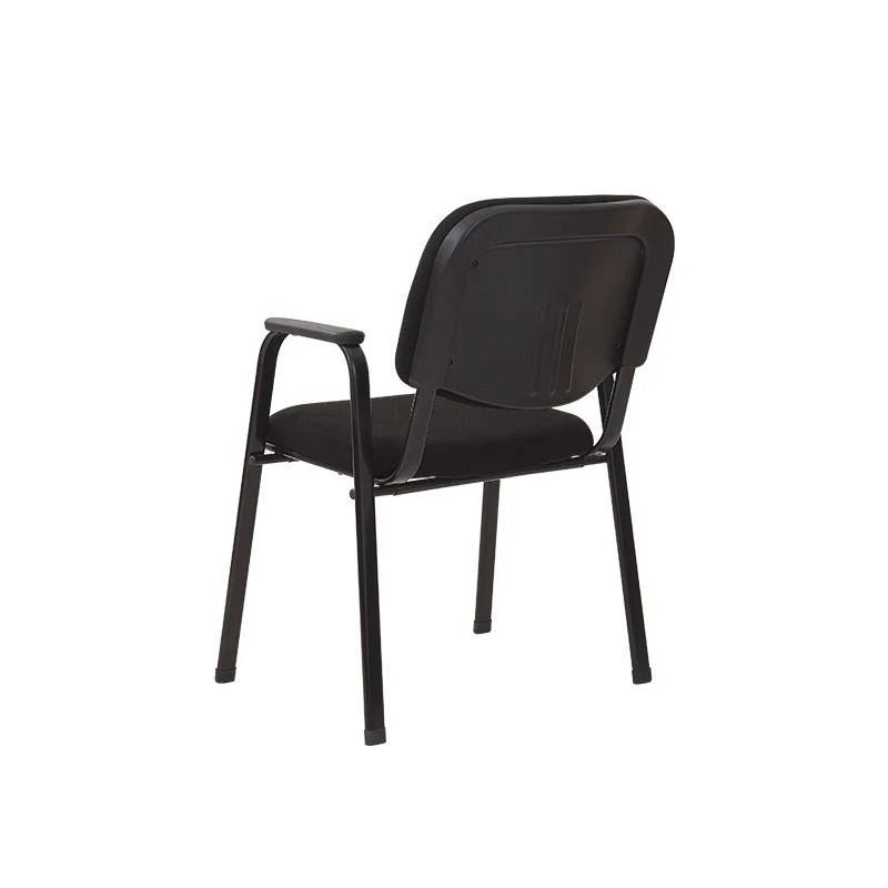 Chaise de bureau ergonomique en tissu contemporain, chaise de conférence à dossier moyen Clearhalo