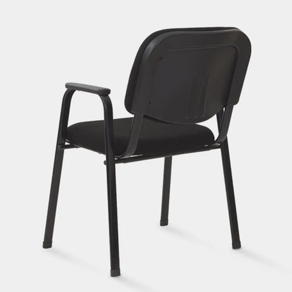 Chaise de bureau ergonomique en tissu contemporain, chaise de conférence à dossier moyen Clearhalo