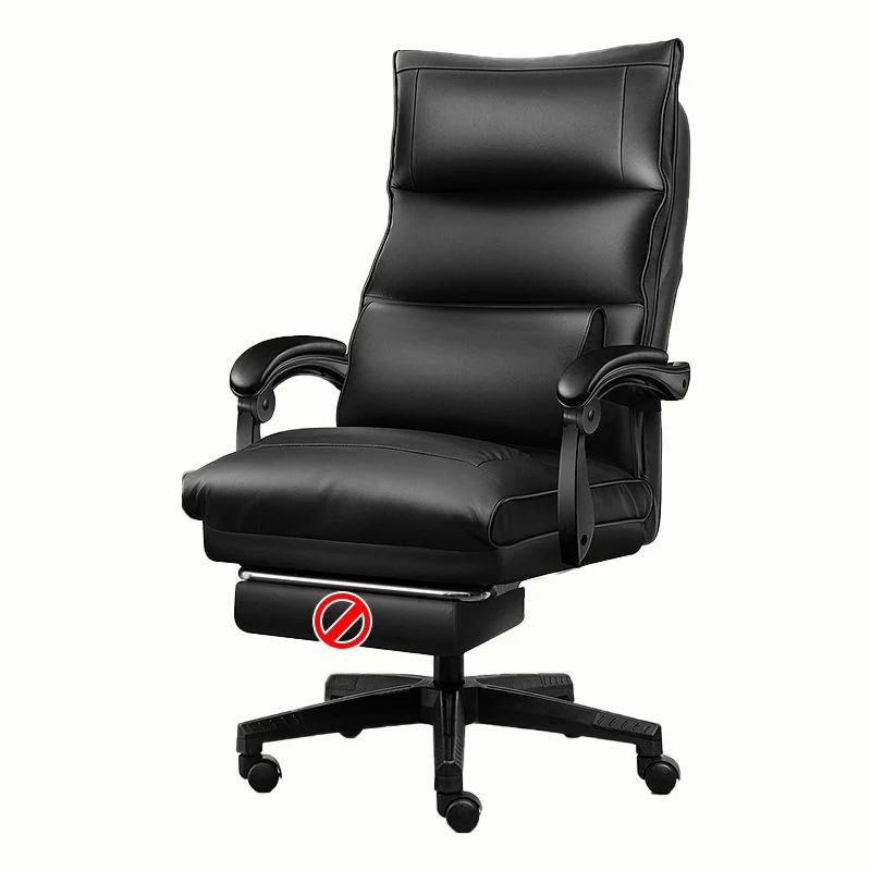 Chaise de bureau exécutive à bras réglable, chaise de bureau moderne à dossier haut Clearhalo