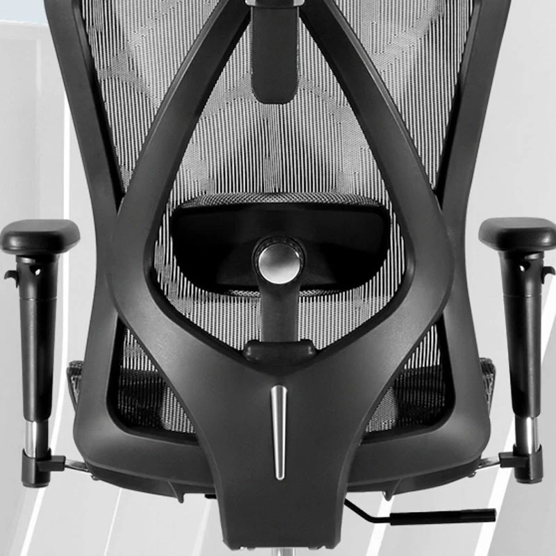 Chaise de bureau exécutive à dossier haut, chaise de bureau pivotante à bras réglable moderne Clearhalo