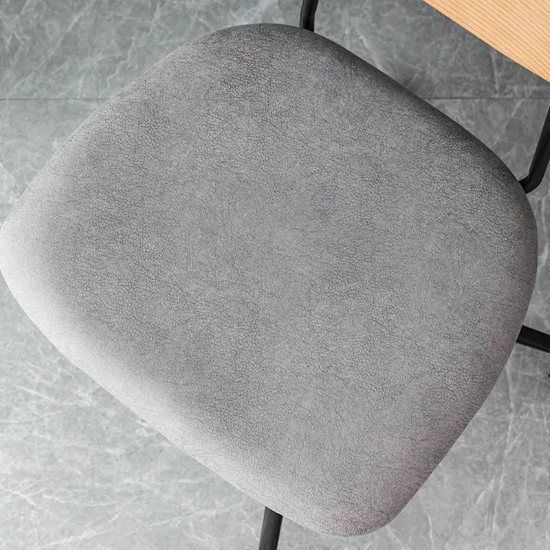 Chaise de bureau fixe moderne de bras aucune chaise ergonomique affligeante de glissière Clearhalo