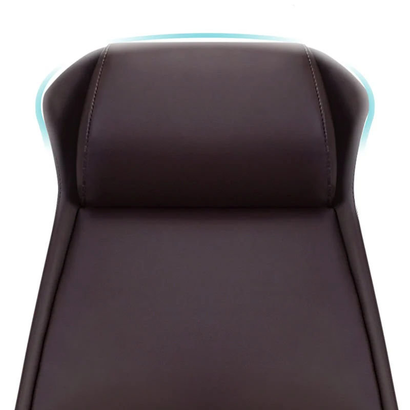 Chaise de bureau de gestion en cuir à dossier haut, chaise de bureau pivotante exécutive Clearhalo