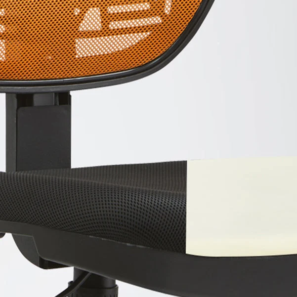 Chaise de bureau à hauteur de siège réglable, sans accoudoirs, avec roulettes Clearhalo