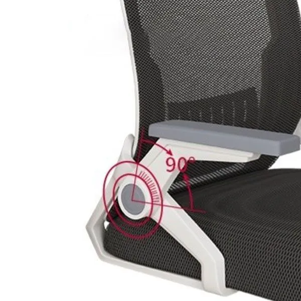 Chaise de bureau en maille, chaise de bureau ergonomique moderne avec roulettes pour le bureau Clearhalo