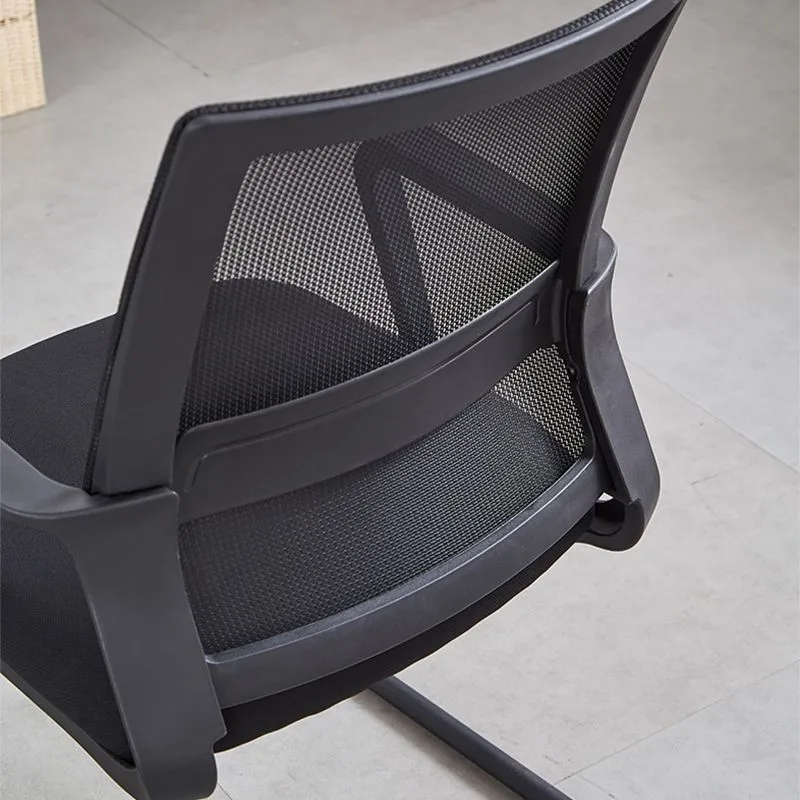 Chaise de bureau en maille moderne, ergonomique, à bras fixes, pour bureau à domicile Clearhalo
