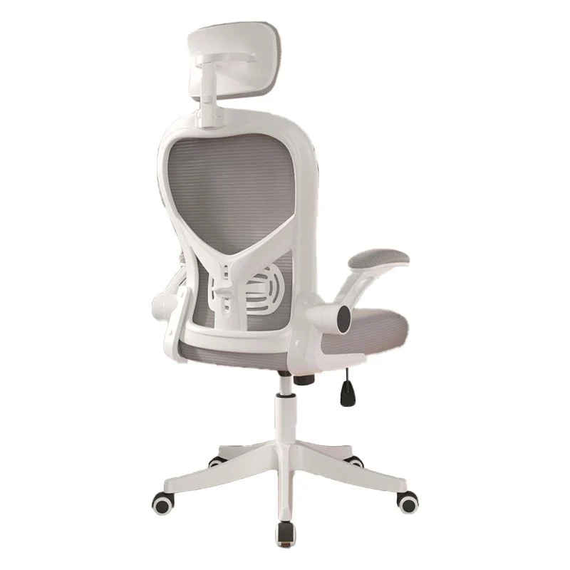 Chaise de bureau en maille moderne, fauteuil ergonomique à accoudoirs rembourrés avec roulettes Clearhalo