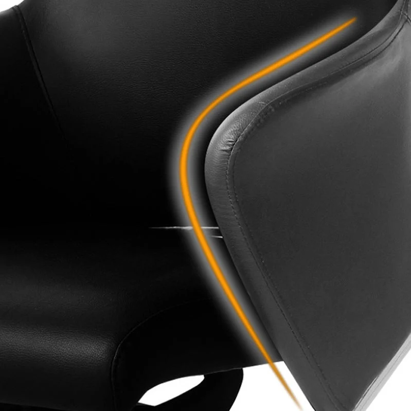 Chaise de bureau à mécanisme d'inclinaison et à dossier haut avec roulettes pivotantes Clearhalo