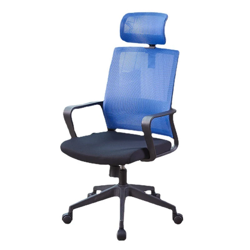 Chaise de bureau moderne à accoudoirs fixes, réglable en hauteur, avec roulettes Clearhalo