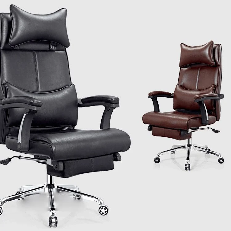Chaise de bureau moderne, accoudoirs rembourrés, hauteur de siège réglable, avec roulettes Clearhalo