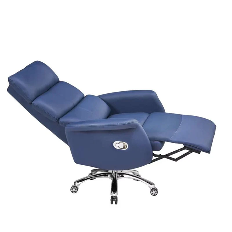 Chaise de bureau moderne avec oreiller inclus, chaise de bureau en simili cuir avec roulettes Clearhalo