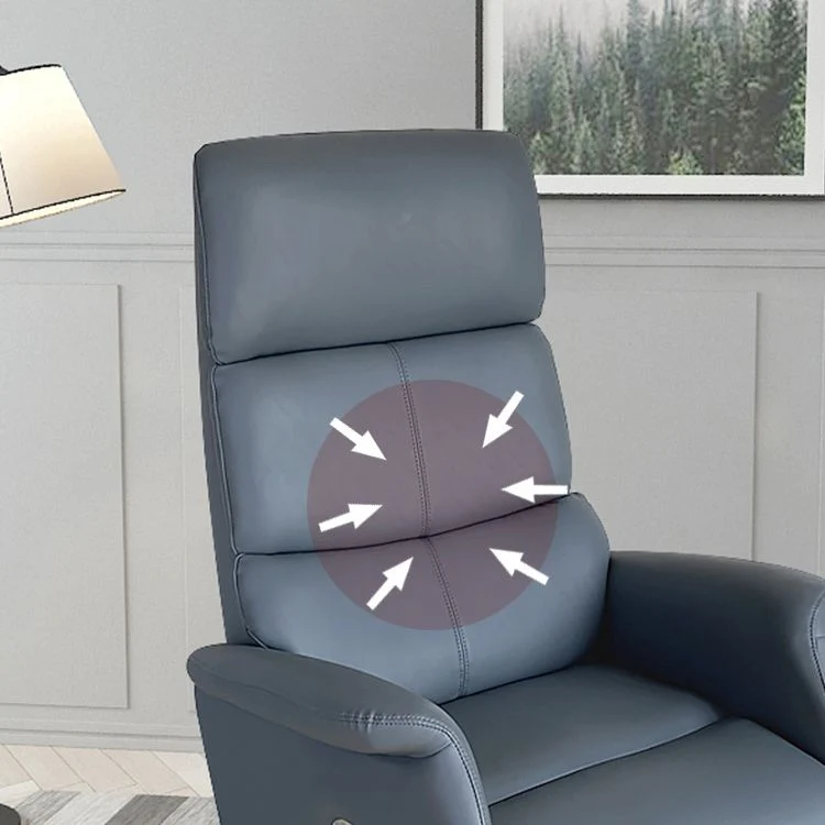 Chaise de bureau moderne avec oreiller inclus, chaise de bureau en simili cuir avec roulettes Clearhalo