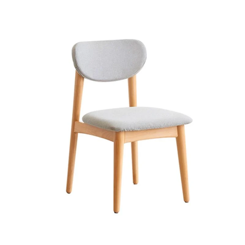 Chaise de bureau moderne en bois avec 4 pieds pour chambre à coucher Clearhalo