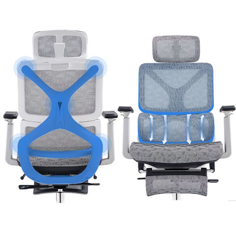 Chaise de bureau moderne à bras amovibles, chaise ergonomique sans détresse avec dossier respirant Clearhalo