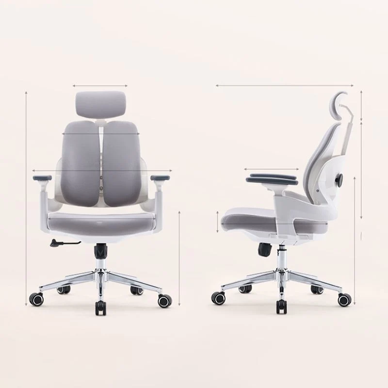 Chaise de bureau moderne à bras amovibles, siège réglable en hauteur, avec roulettes Clearhalo