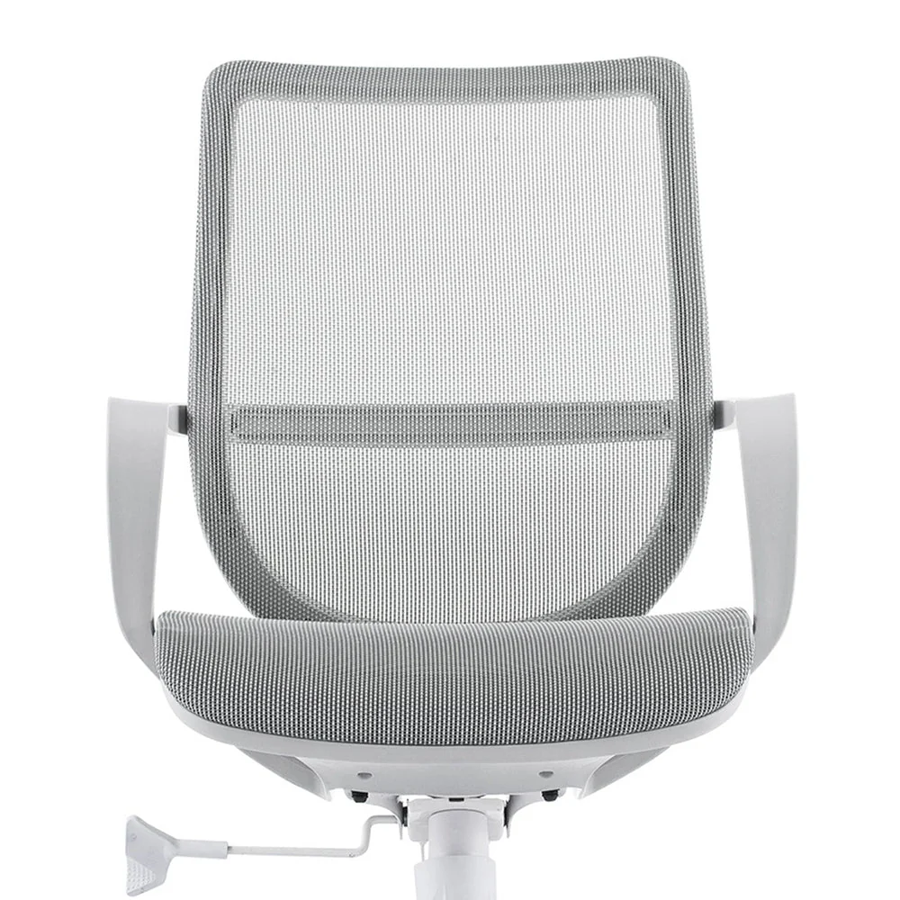 Chaise de bureau moderne à bras fixes, chaise pivotante à hauteur de siège réglable avec roulettes Clearhalo