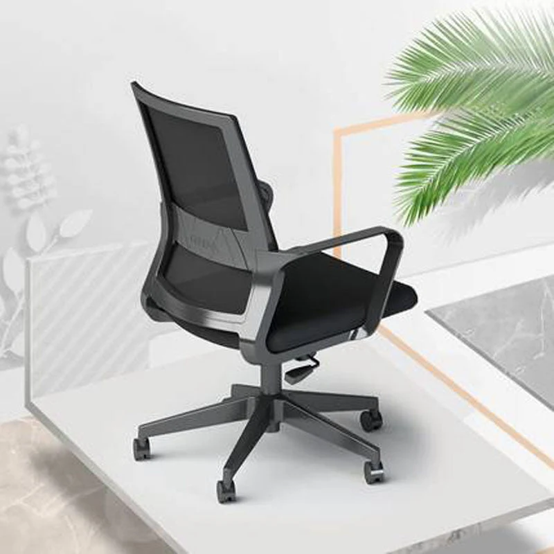 Chaise de bureau moderne à bras fixes, chaise ergonomique sans détresse avec dossier respirant Clearhalo