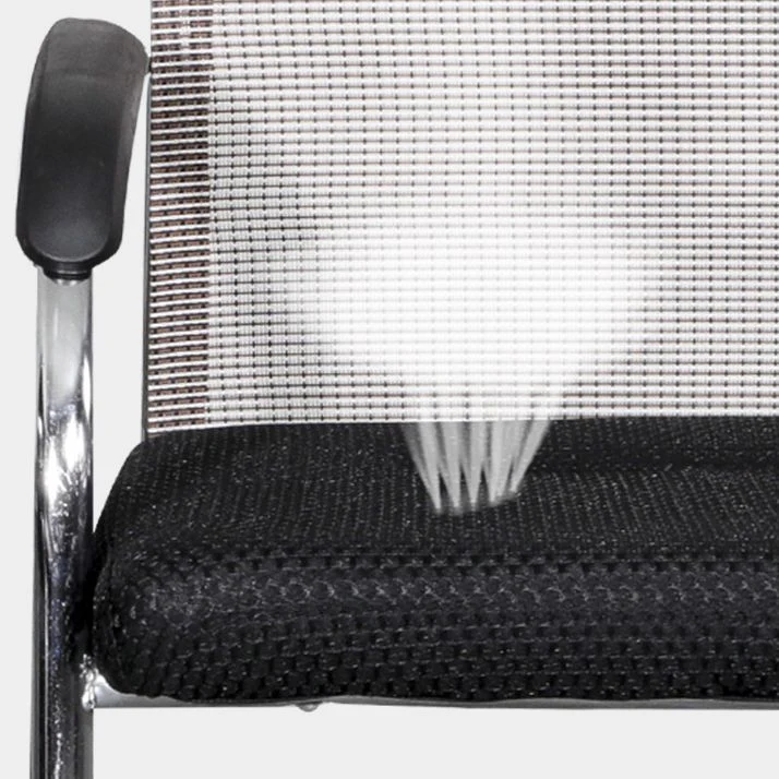 Chaise de bureau moderne à bras fixes, chaise de travail à dossier maillé pour le bureau Clearhalo