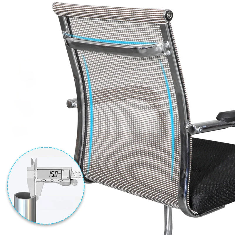 Chaise de bureau moderne à bras fixes, chaise de travail à dossier maillé pour le bureau Clearhalo