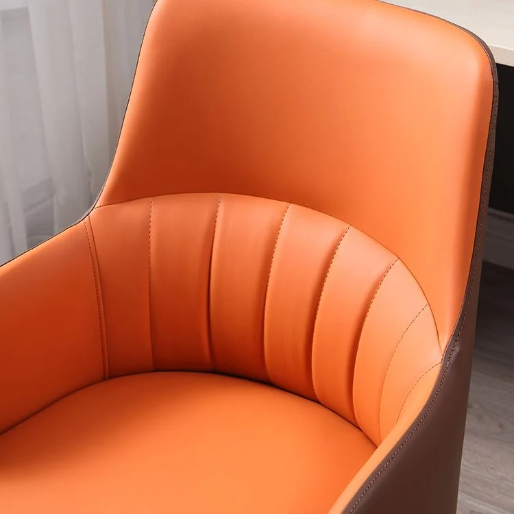 Chaise de bureau moderne à bras fixes, hauteur de siège réglable, avec roulettes Clearhalo