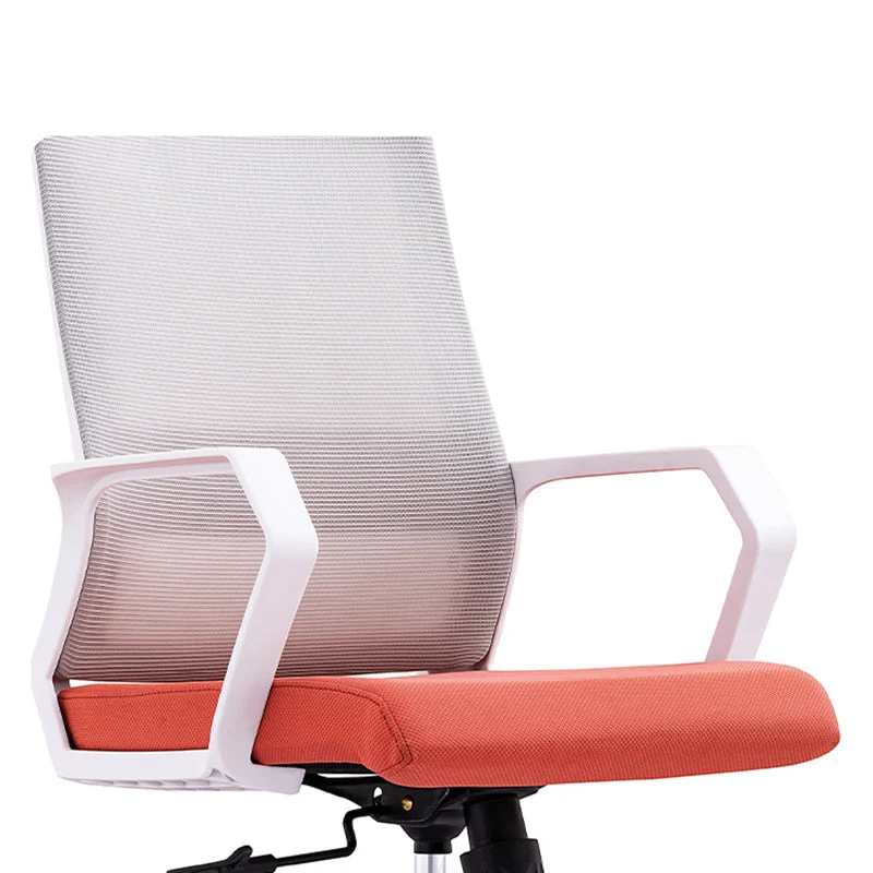Chaise de bureau moderne, bras fixes, hauteur de siège réglable, chaise pivotante avec dossier respirant Clearhalo
