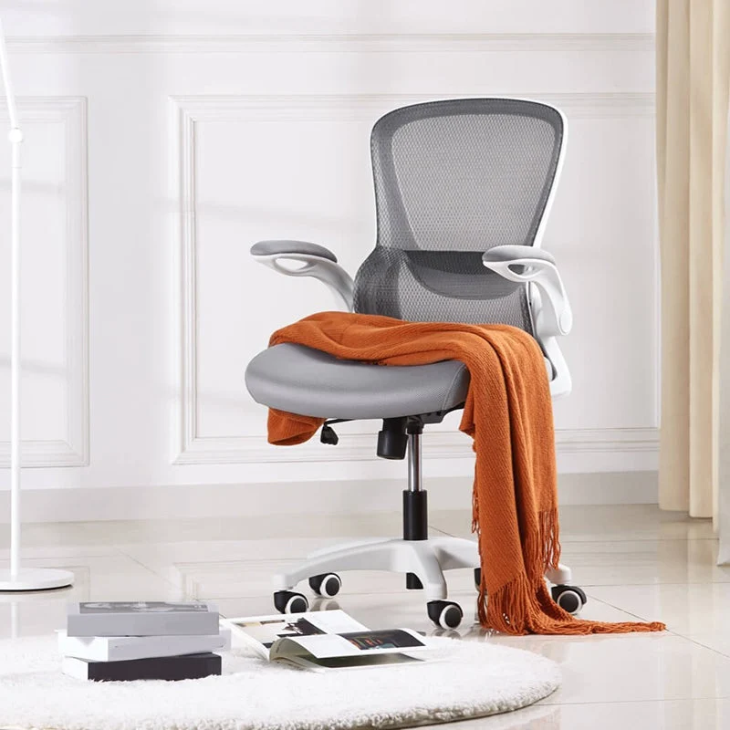 Chaise de bureau moderne, bras rembourrés, mécanisme d'inclinaison, chaise ergonomique sans détresse, avec roulettes Clear...