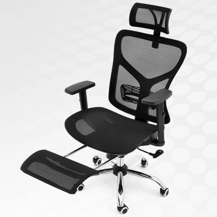 Chaise de bureau moderne à bras réglables, chaise de travail à dossier en maille pour le bureau Clearhalo