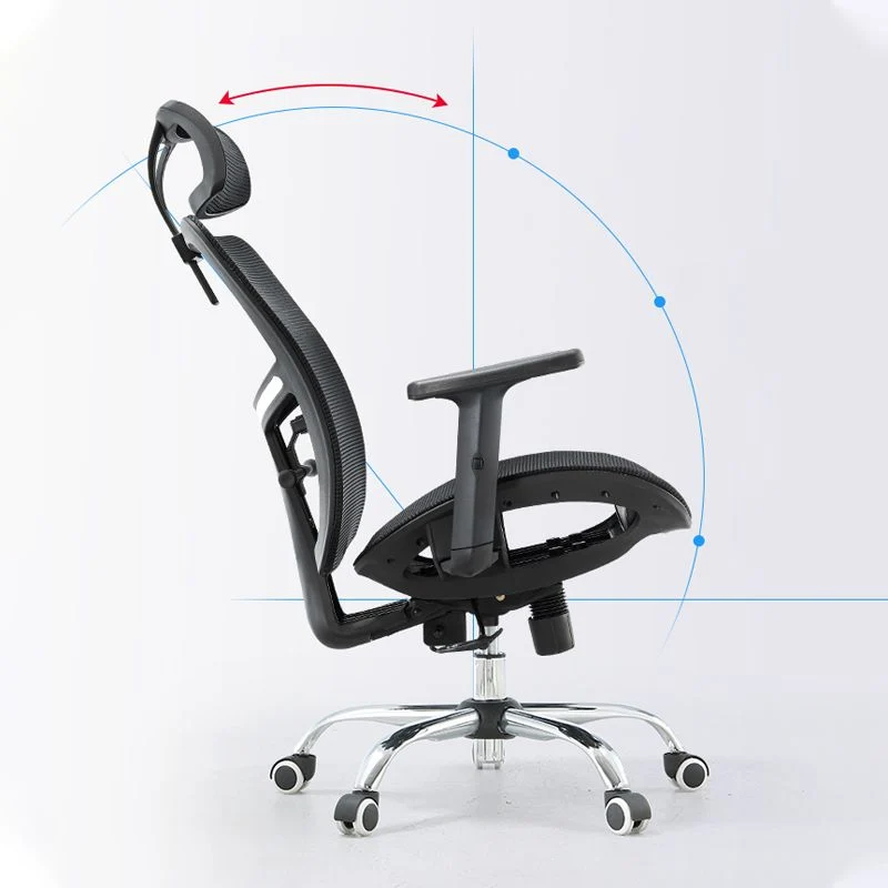 Chaise de bureau moderne à bras réglables, chaise de travail à dossier en maille pour le bureau Clearhalo