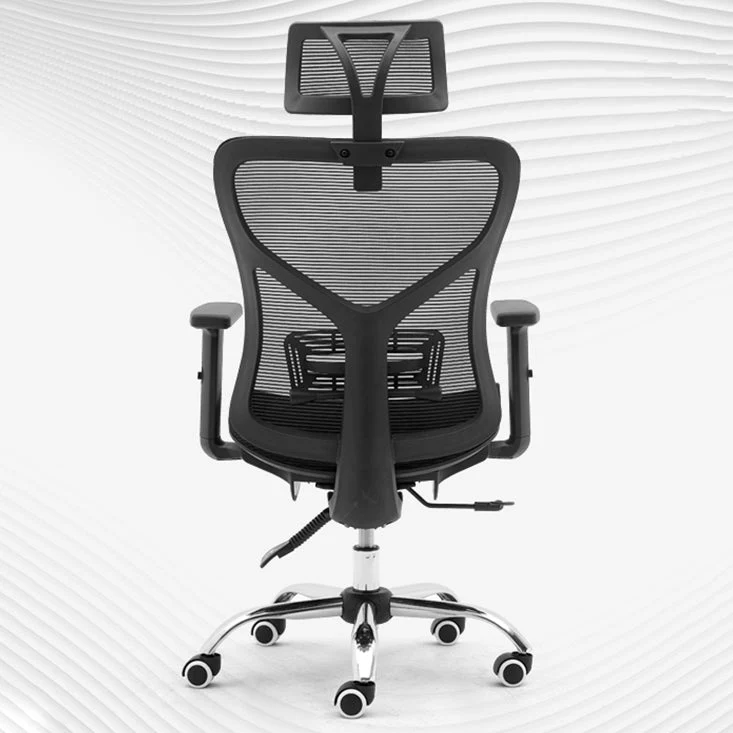 Chaise de bureau moderne à bras réglables, chaise de travail à dossier en maille pour le bureau Clearhalo