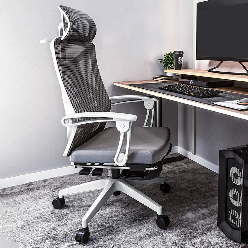 Chaise de bureau moderne à bras réglables, chaise de travail à hauteur réglable pour le bureau Clearhalo