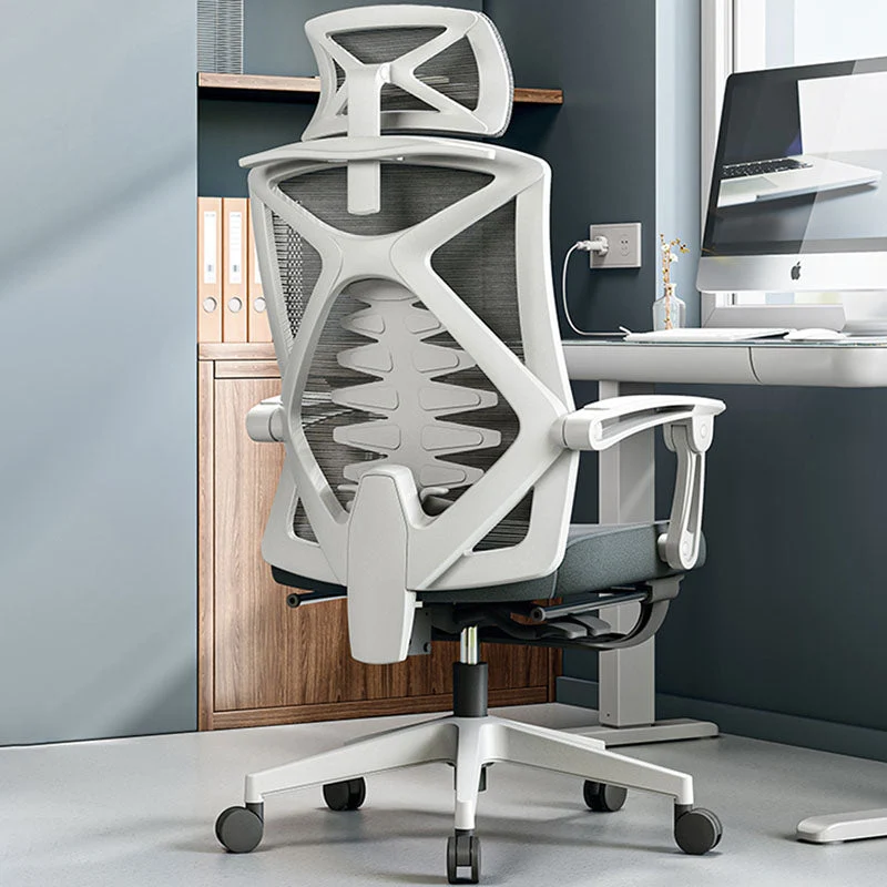 Chaise de bureau moderne à bras réglables, chaise de travail à hauteur réglable pour le bureau Clearhalo
