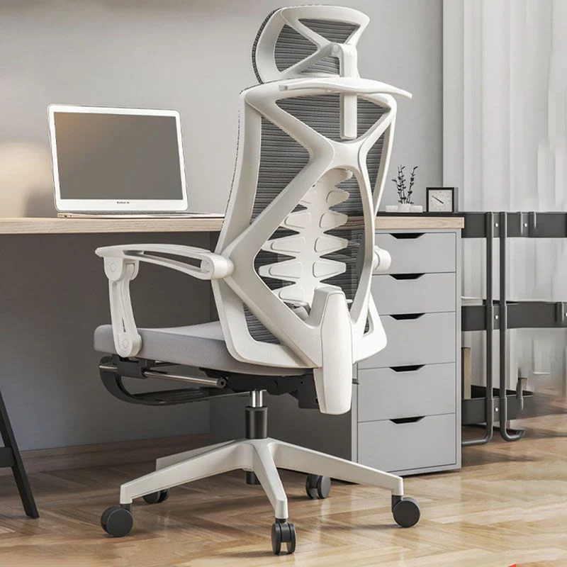 Chaise de bureau moderne à bras réglables, chaise de travail à hauteur réglable pour le bureau Clearhalo