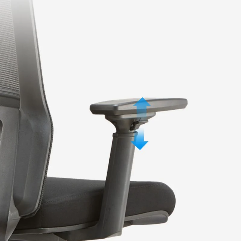 Chaise de bureau moderne à bras réglables, sans détresse, avec roulettes Clearhalo