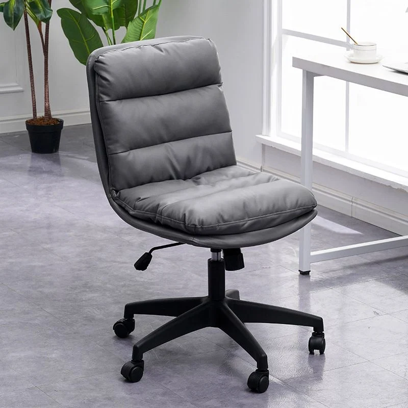 Chaise de bureau moderne à cadre en nylon avec chaise de travail à dossier moyen à roulettes Clearhalo